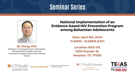 Houston Seminar: National Implementation of an Evidence-based HIV Prevention Program among Bahamian Adolescents